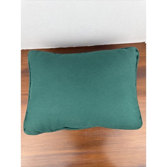 Vintage Needlepoint Tapestry Santa Saint Nicholas Decorative Pillow - Picture 5 of 6